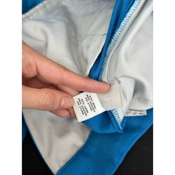 Diane Von Furstenberg Blue Gian Wool Blend Slim Skinny Trouser Pant Zip Ankles 6 - Picture 5 of 14